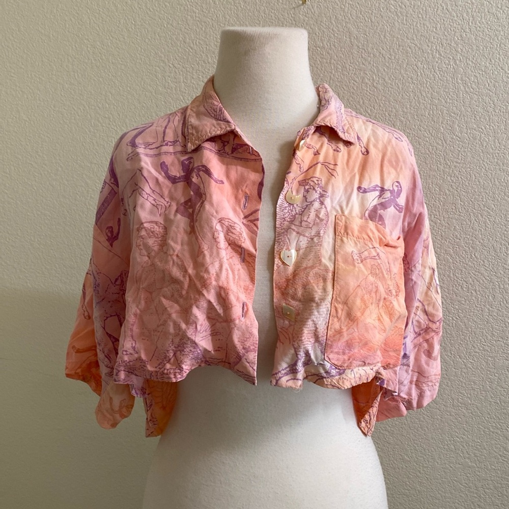 Henry Lehr Crop Collar‎ Dyed Top